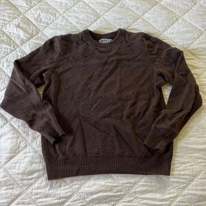 Duluth Trading Co Chocolate Knit Pullover
